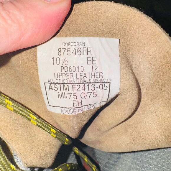 CORCORAN MEN'S SAGE TAN MARAUDER FORCE MILITARY COMBAT WORK BOOTS  87546FR 10.5 - Picture 5 of 12